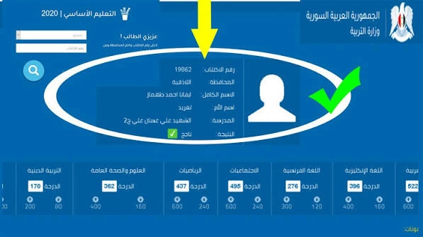 نتائج الصف التاسع 2026 في سوريا